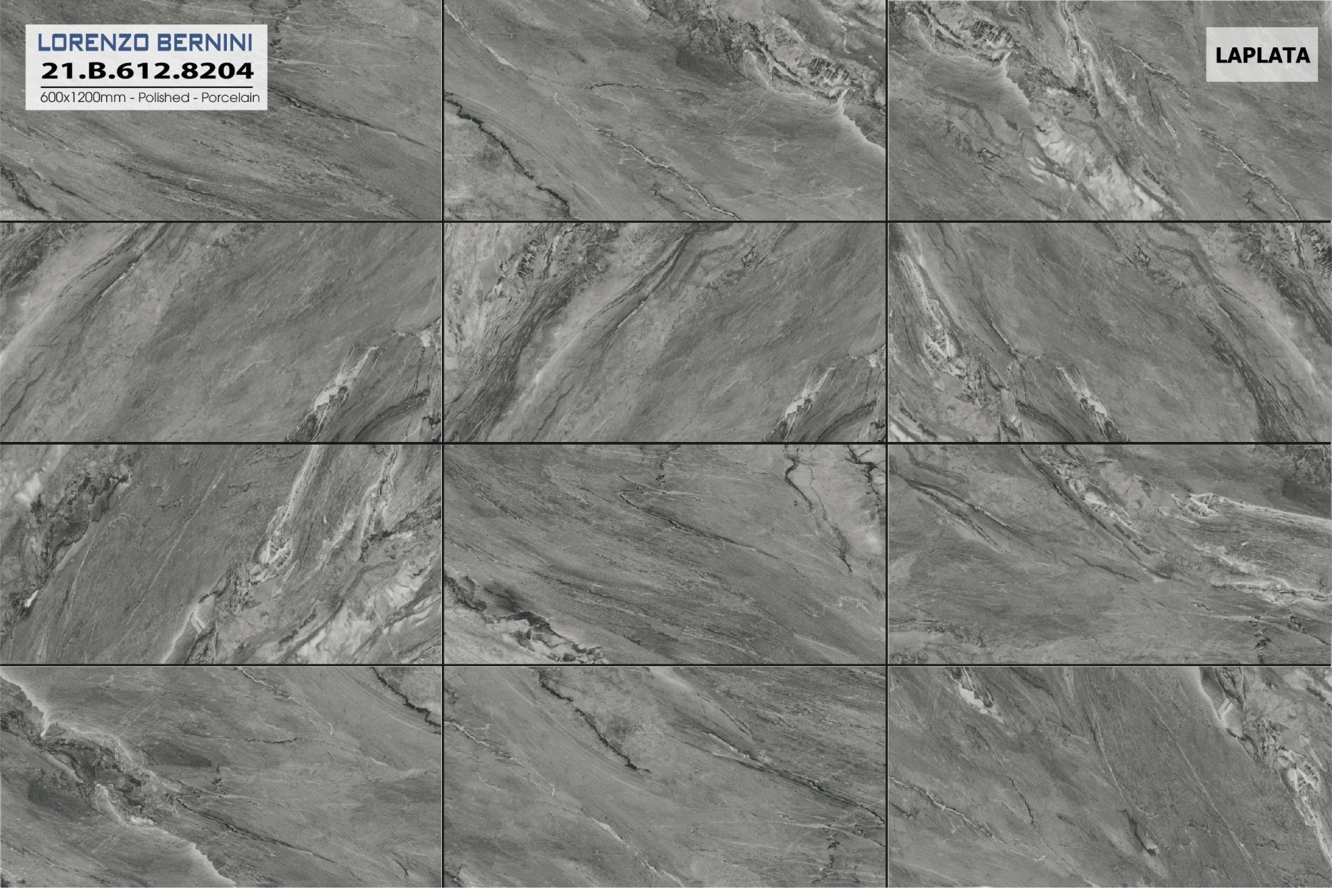 Gạch ốp lát Á Mỹ 600x1200mm La Plata 8204 - AMY Tây Hà
