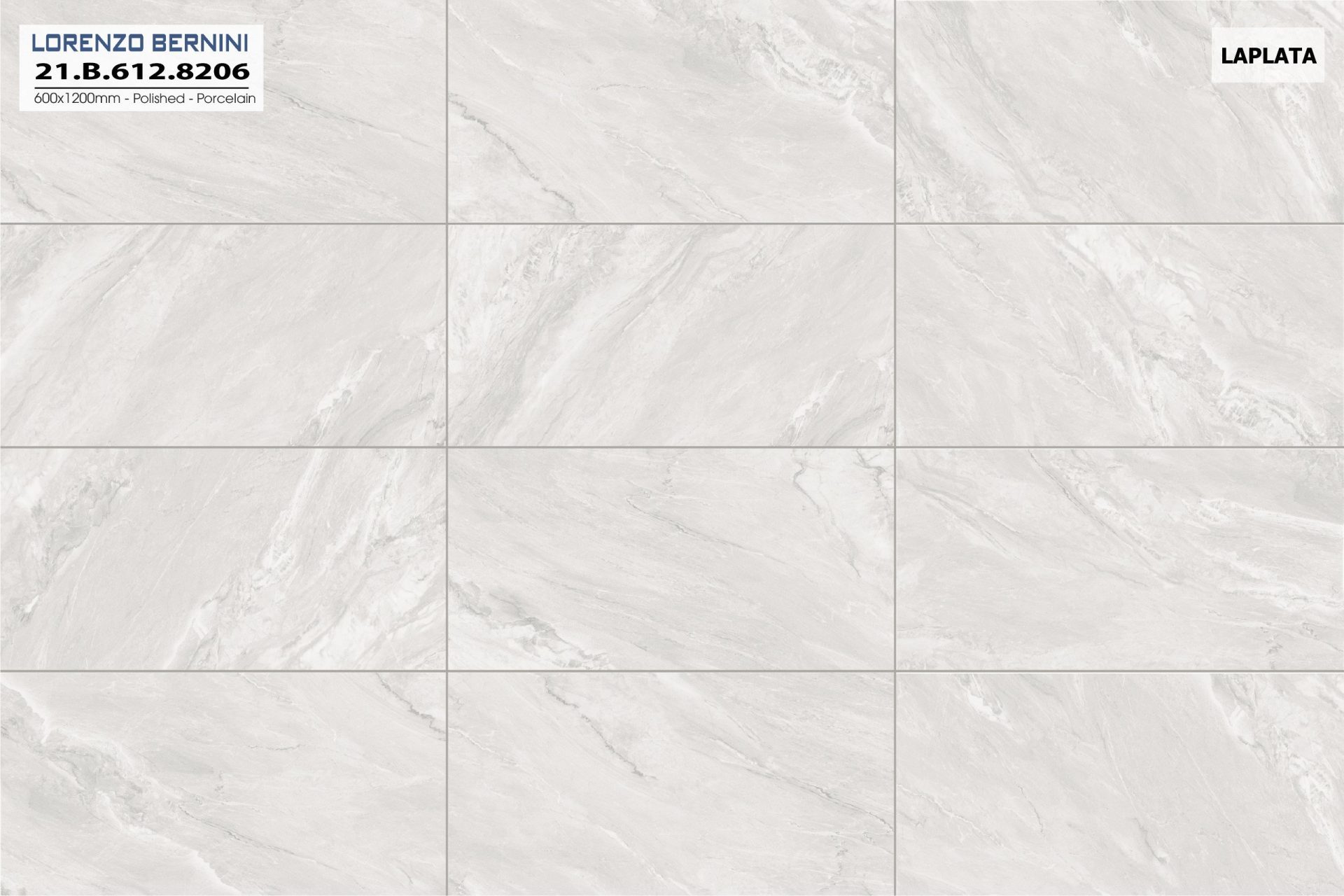 Gạch ốp lát Á Mỹ 600x1200mm La Plata 8206 - AMY Tây Hà