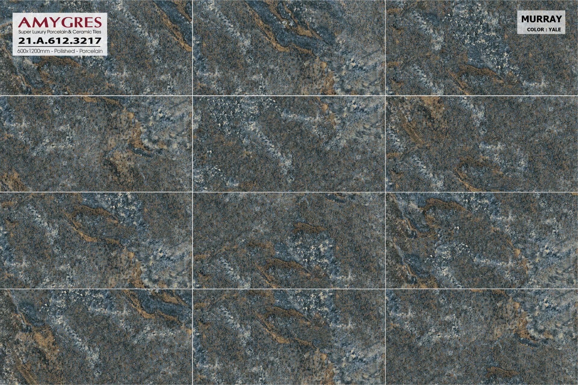Gạch ốp lát Á Mỹ 600x1200mm Murray 3218 - AMY Tây Hà