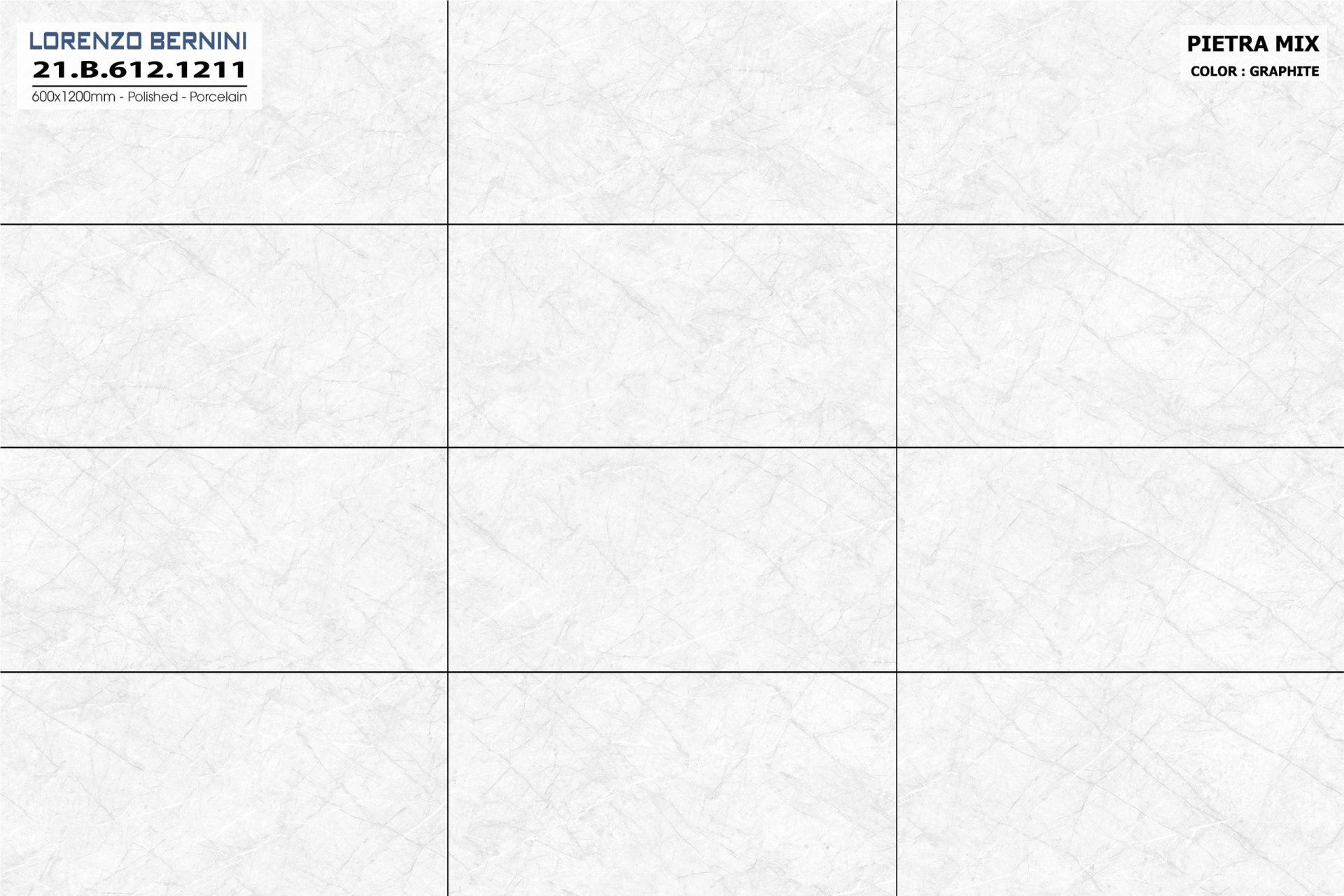 Gạch ốp lát Á Mỹ 600x1200mm Pietra Mix 1211 - AMY Tây Hà