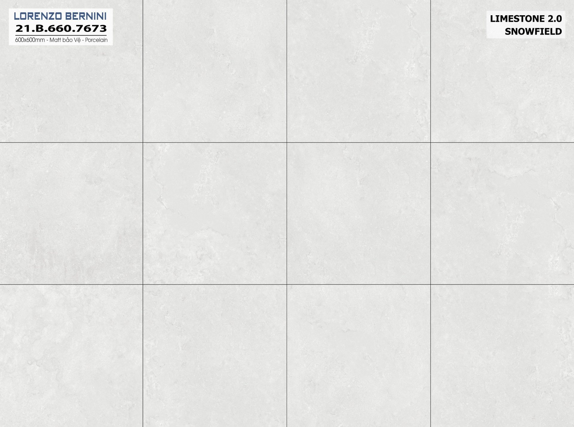Gạch ốp lát Á Mỹ 600x600mm Limestone 7673 - AMY Tây Hà