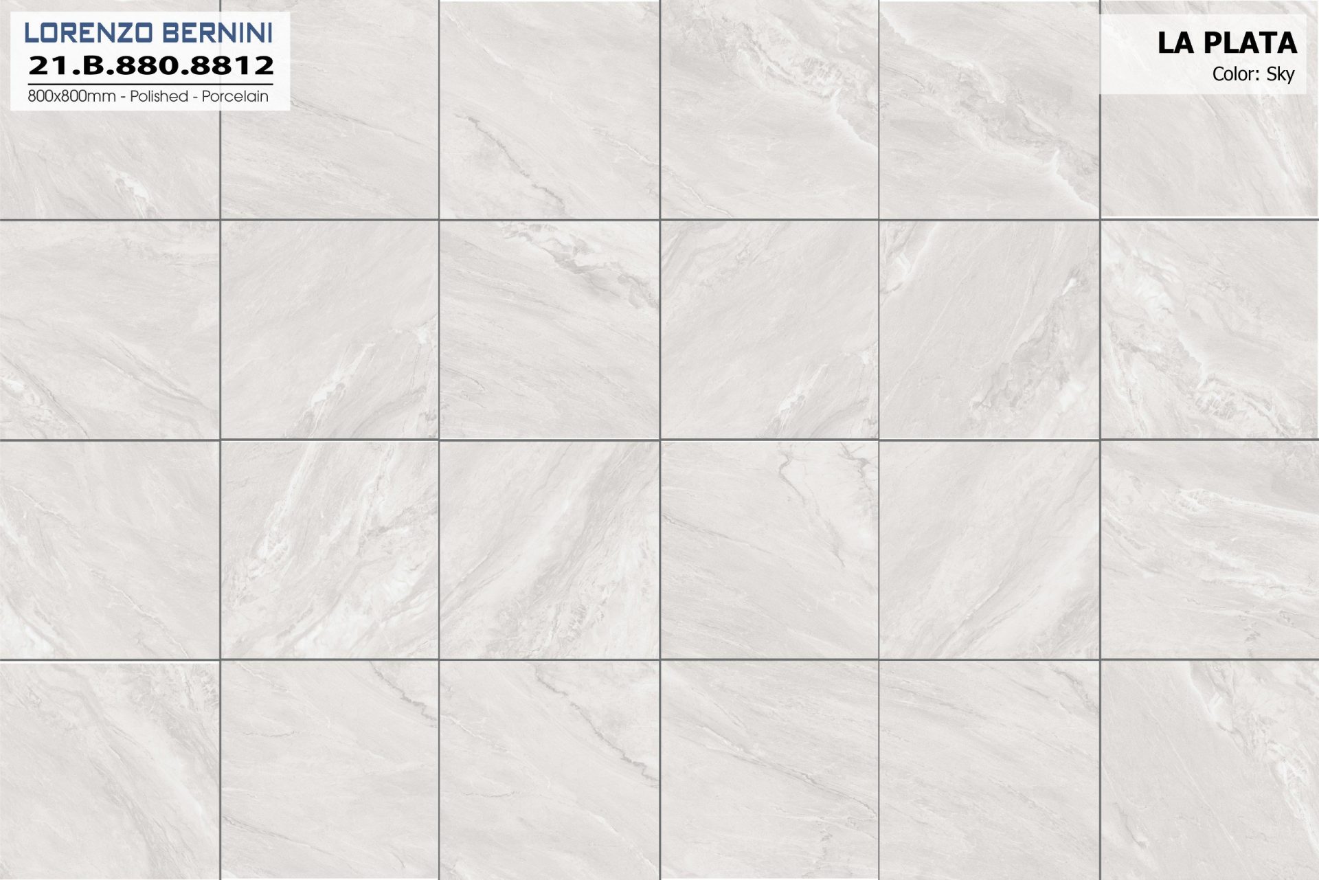 Gạch ốp lát Á Mỹ 800x800mm La Plata 8812 - AMY Tây Hà