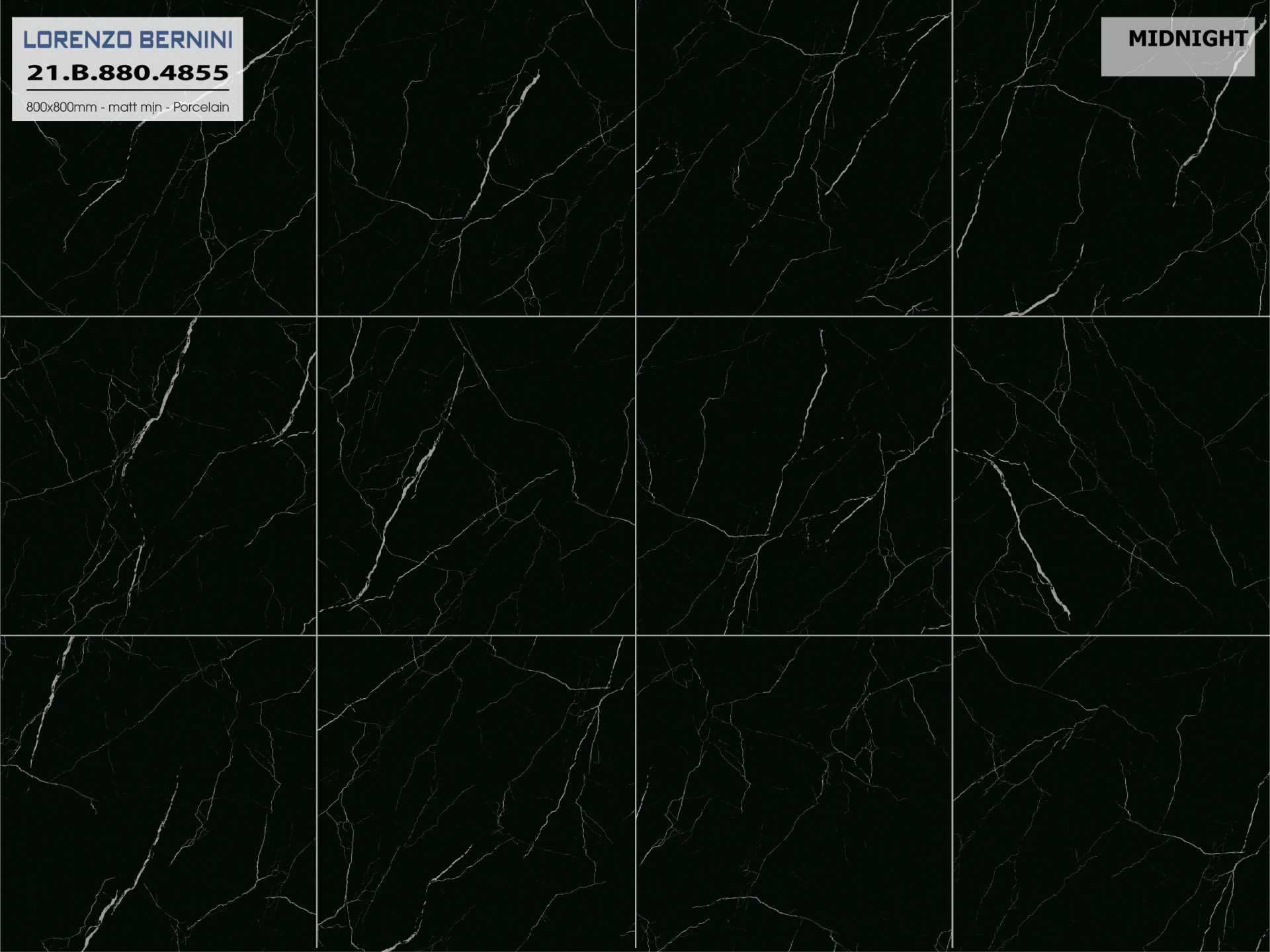 Gạch ốp lát Á Mỹ 800x800mm Midningt 4855 - AMY Tây Hà