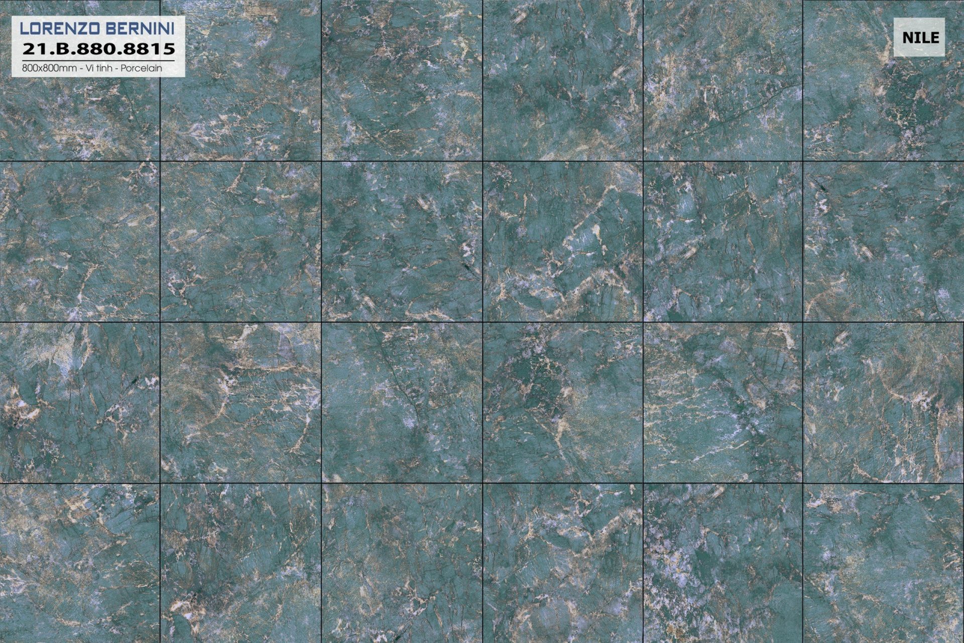 Gạch ốp lát Á Mỹ 800x800mm Nile 8815 - AMY Tây Hà