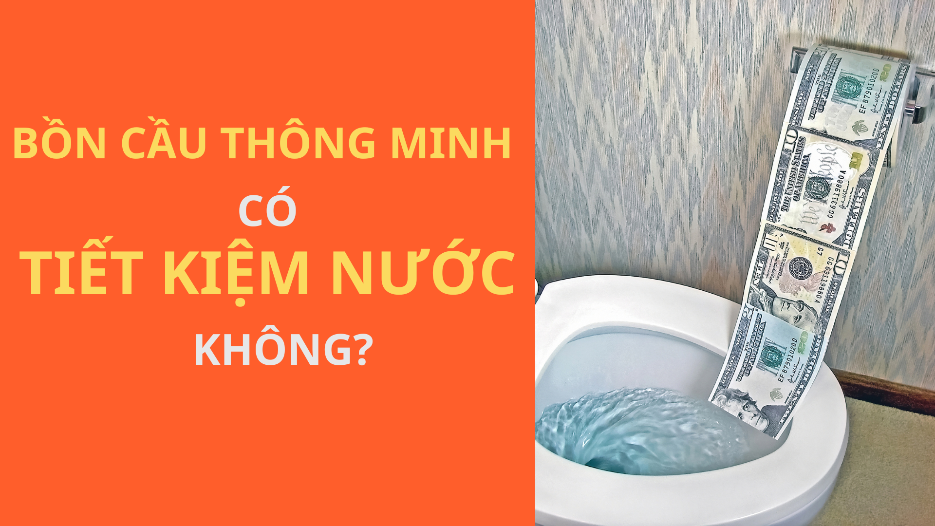 Bồn cầu thông minh có giúp tiết kiệm nước không